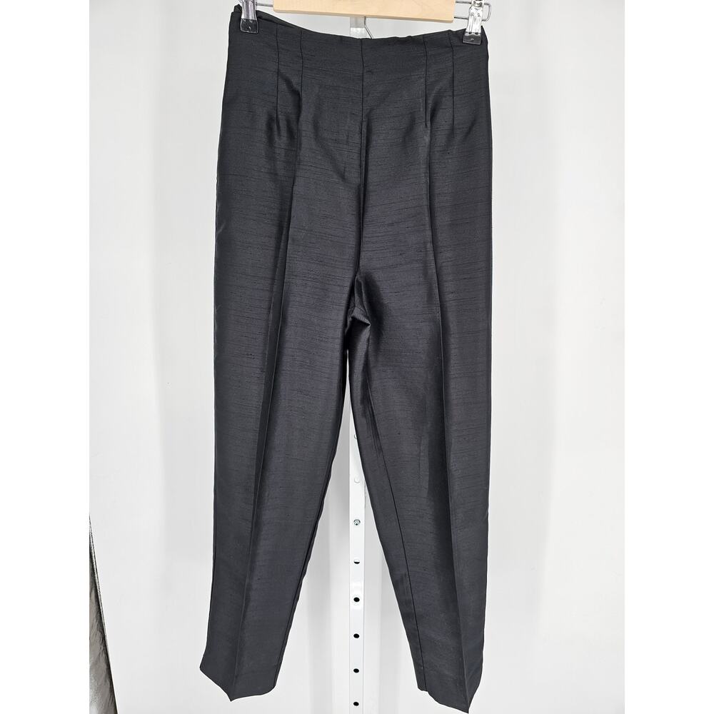 J.R. Nites by Caliendo Women's High Rise Zip Closer Polyester Black Pants Size 4